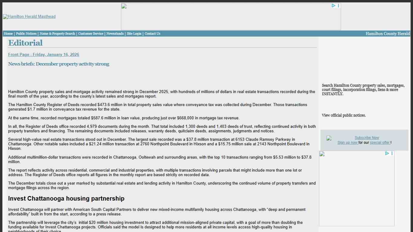 Hamilton County Herald - News